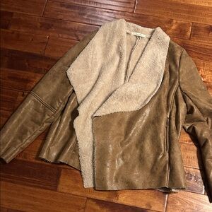 Women's Tan Shearling Jacket